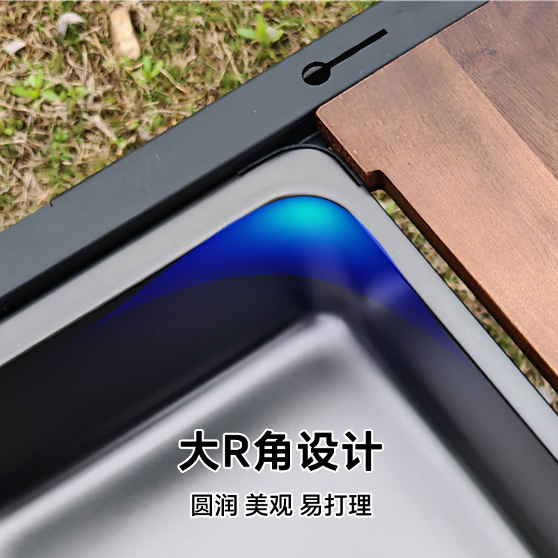 1ユニット屋外IGTアクセサリー埋め込みキッチン厚みのあるステンレス鋼のシンク多機能シンク水受けトレイ|undefined
