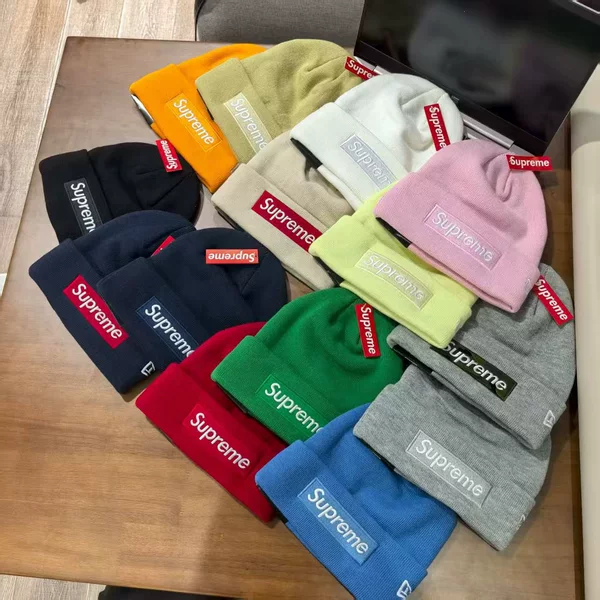 New Style Sup Xiaomeizi Order Face-Slimming Unisex Letter Knit Hat Street Style Versatile Cold Weather Hat with Embroidery