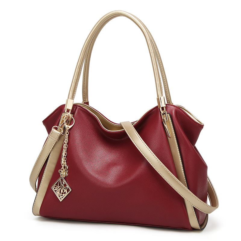 2024 New Fashion Middle aged Women's Versatile One Shoulder Crossbody Handheld Large Capacity Soft Leather Mom's Bag_voghion.com