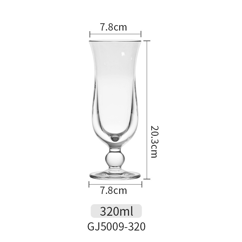 Copa de champán, barra de PC gruesa de alto valor, vino dulce comercial, copa de vino blanco, copa de acrílico transparente