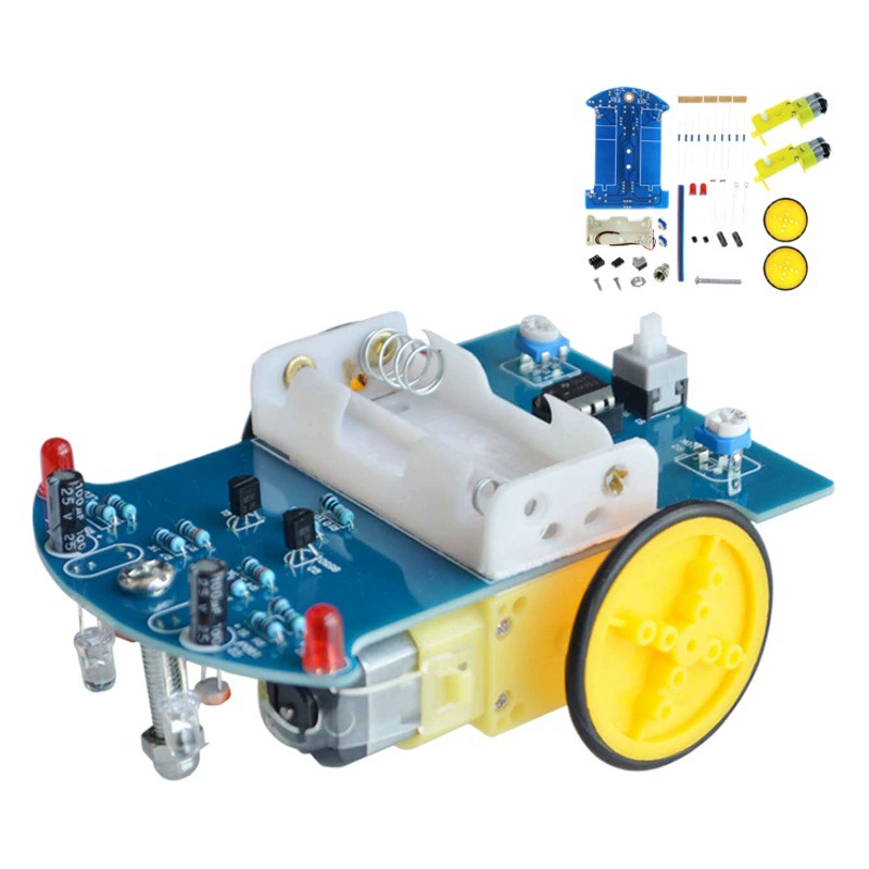 Интеллектуальный автомобильный комплект для отслеживания D2-1 линейный патрульный автомобиль для отслеживания линии DIY электронные детали