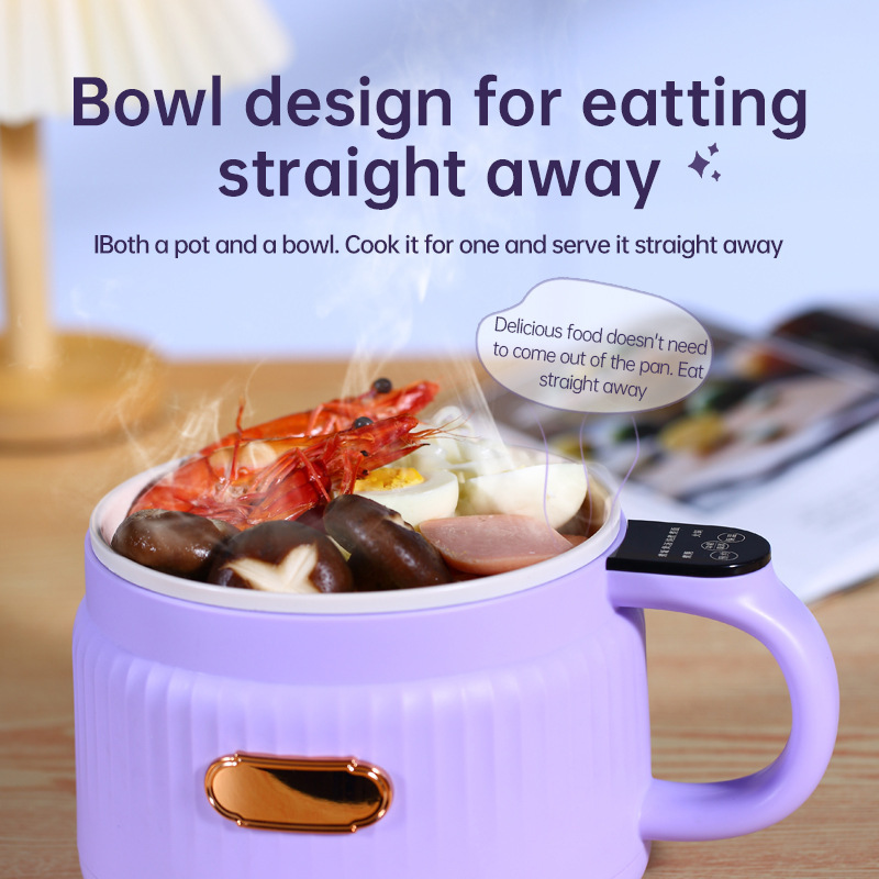 Cross-Border 110V Electric Small Multi-Functional Household Dormitory Instant Noodle Cooker US UK EU Plug_voghion.com