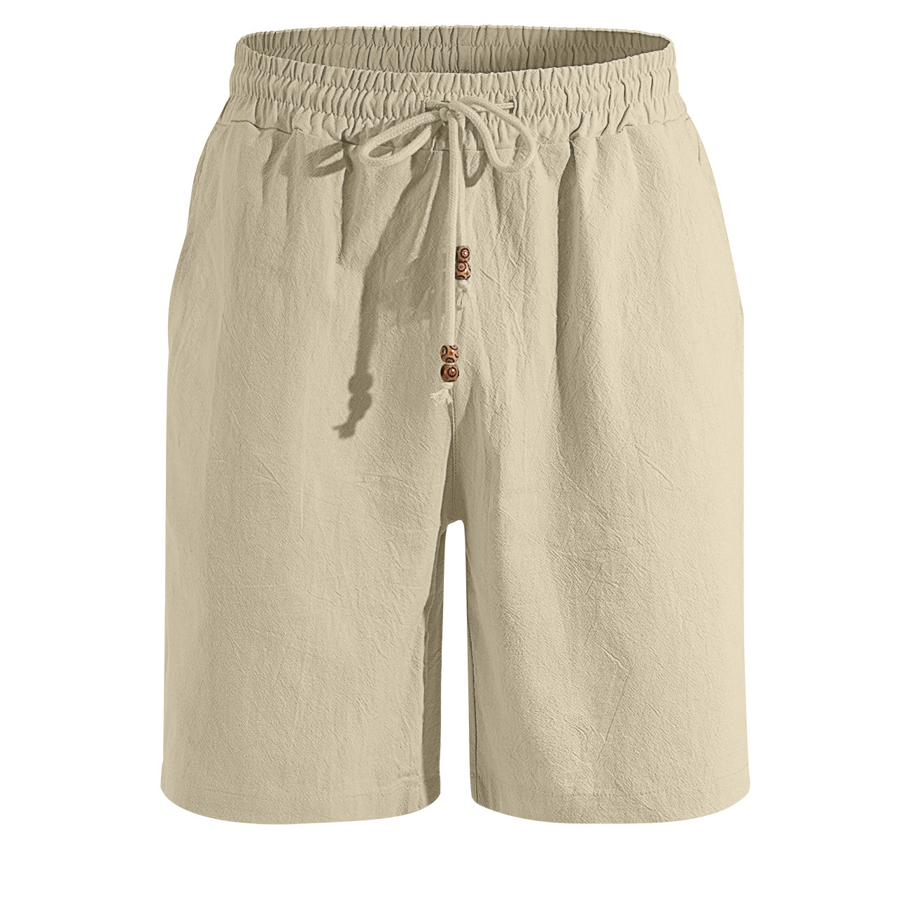 Transfronterizos de hombre Europa y América Amazon verano nuevo hombre algodón sólido ropa de playa pantalones cortos deportivos casuales sueltos