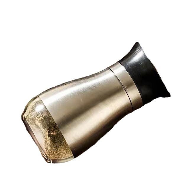 Stainless Steel Glass Seasoning Jar Seasoning Bottle Kitchen Household Suit Salt Jar Modern Simple Pepper Seasoning Bottle