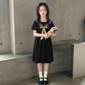 女童连衣裙夏装2026新款儿童超好看学院风裙子夏季女孩法式公主裙