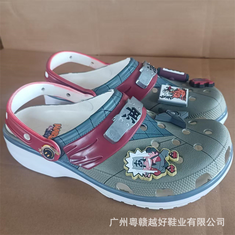 Kajia's New Foreign Trade Cross-Border Cartoon Non-Slip Wear-Resistant Ninja Itachi/Jiraiya Collaboration Lightweight Clogs/Slippers