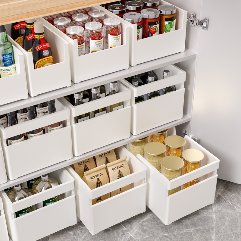 食器棚デスクトップ収納ボックススナック雑品寮整理フレームキッチン用品水中引き出し直角収納ボックス|undefined