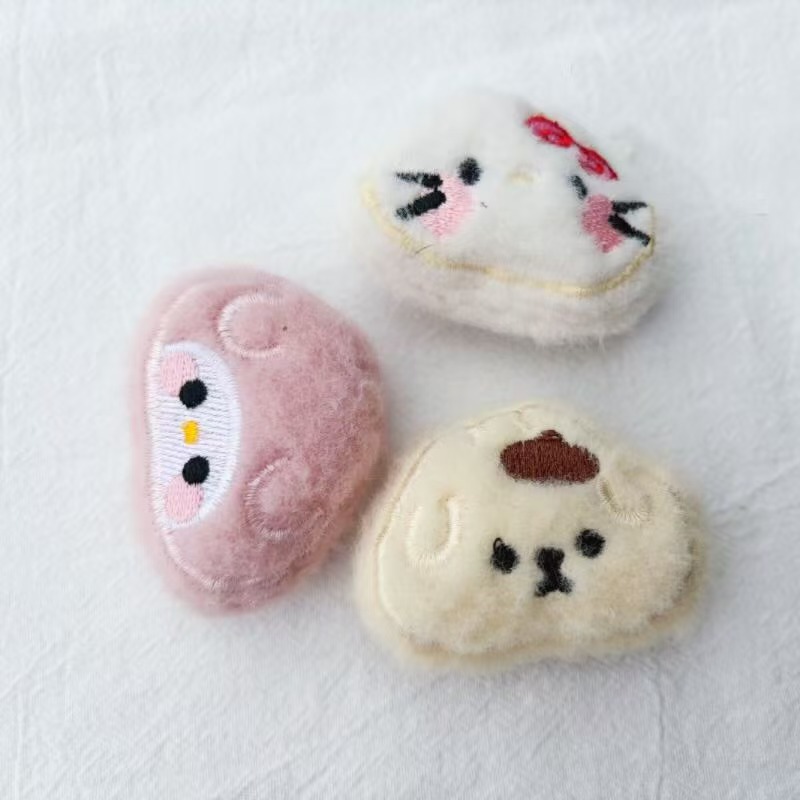 卡通毛绒狗狗·小喵公仔头饰配件小狗可爱玩偶胸针DIY帽子装饰包