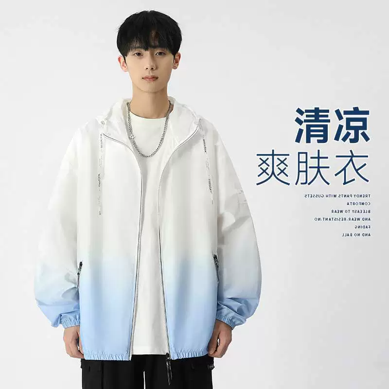 Новая летняя модная брендовая солнцезащитная одежда с капюшоном Wiletu для мужчин, уличная, легкая, дышащая и с защитой от ультрафиолета.