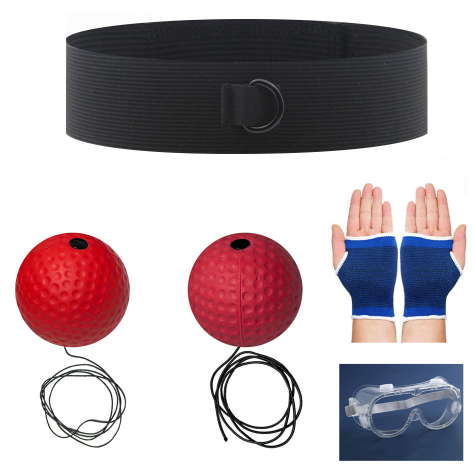 Bola de reacción de boxeo montada en la cabeza Descompresión para niños Bola de ventilación Bola de velocidad mágica Entrenamiento de habilidades para adultos Sala de fitness