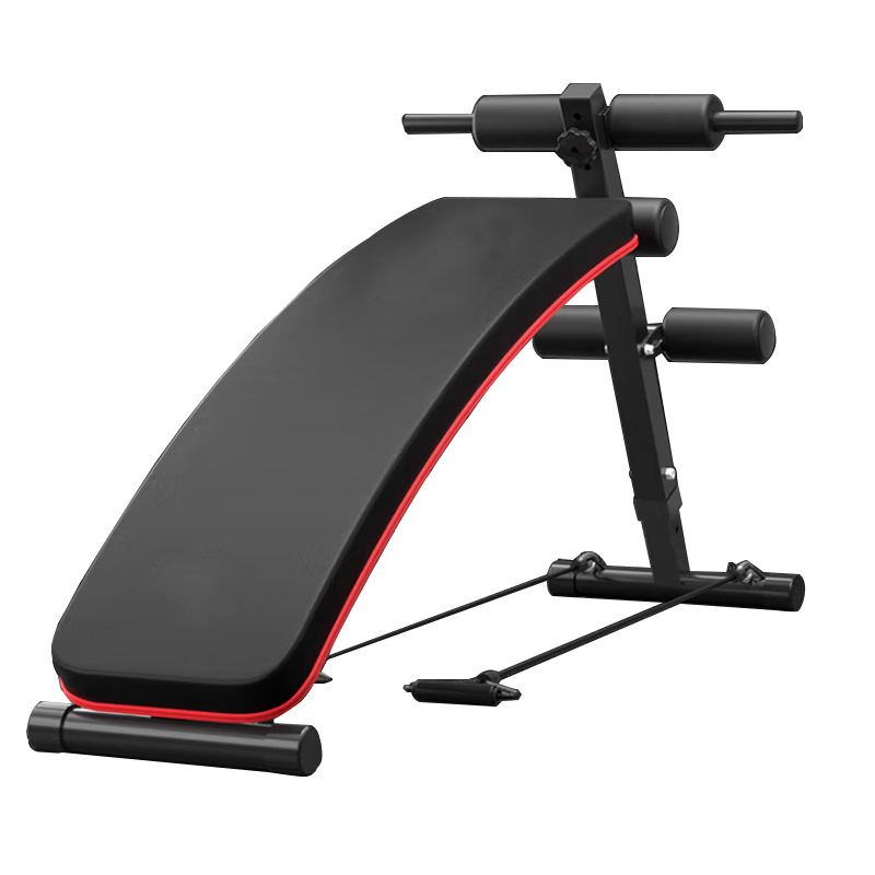 Tabla de abdominales ajustable del fabricante, equipo de fitness comercial para abdominales, tabla de abdominales para entrenamiento de abdominales.