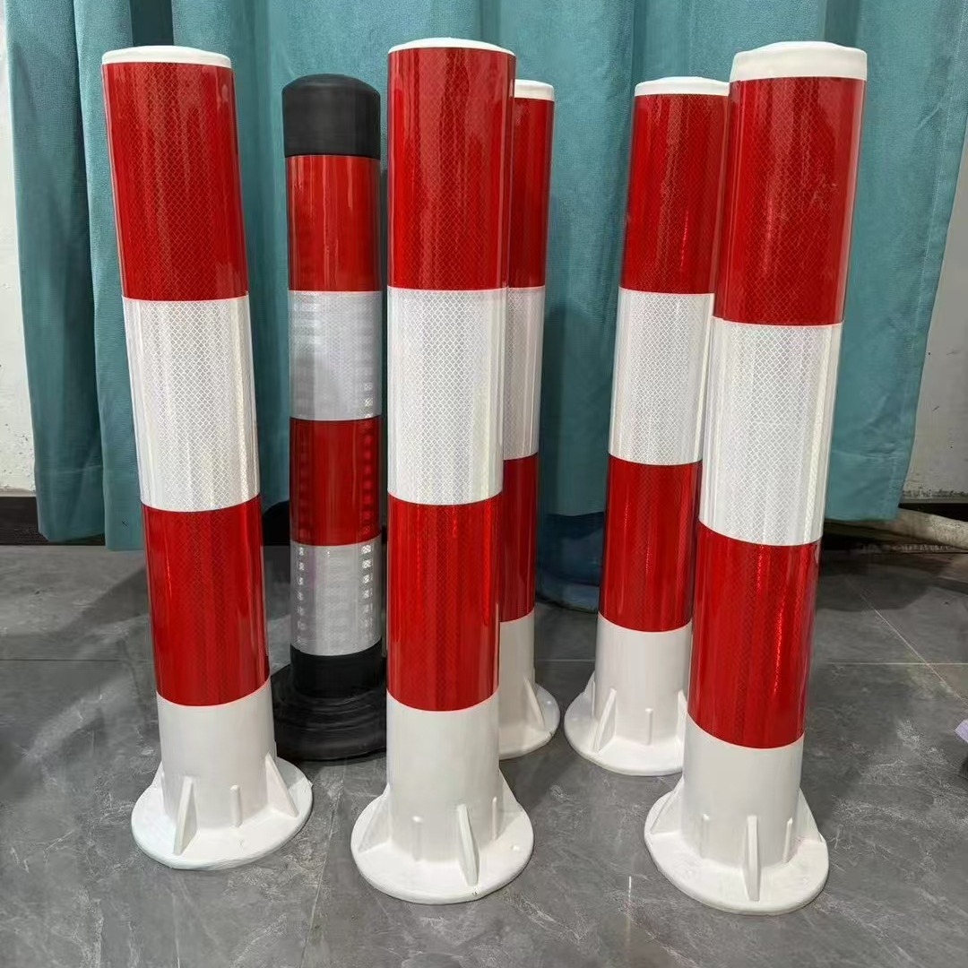 EVA警示柱交通设施红色示警桩泡沫隔离柱高反光可固定立柱