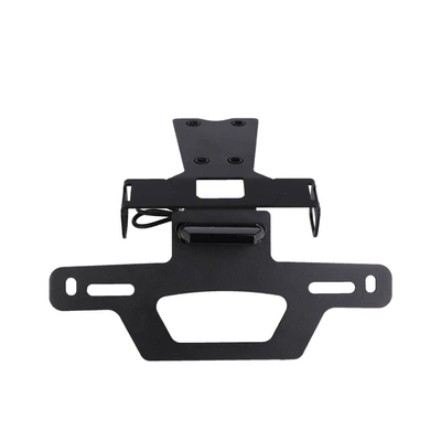 Applicable to Honda CBR500R CB500F CBR400R motorcycle license plate frame turn signal fender license plate frame (License plate holder/license plate holder) - h19-license-plate-holder-black