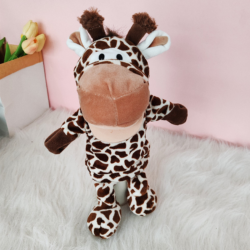 Muñecas de dibujos animados boca abierta muñecas de jardín de infantes muñecas interacción padre-hijo guantes abdominales educación temprana infantil