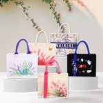 跨境反光帆布袋定制夜光加印logo展会广告伴手礼托特包手提袋制作