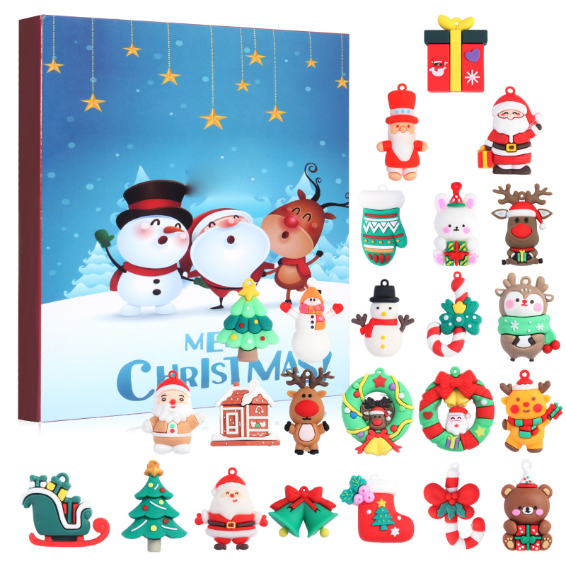 クリスマスギフトセット クリスマスギフトボックス クリスマスパーティーギフト ブラインドボックス サンタクロース クリスマス雪だるま人形|undefined