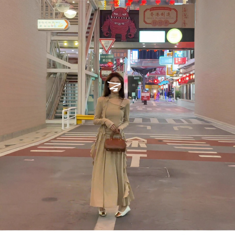 2025新款法式长袖连衣裙子女秋季穿搭一整套感小个子长裙套装女装|undefined
