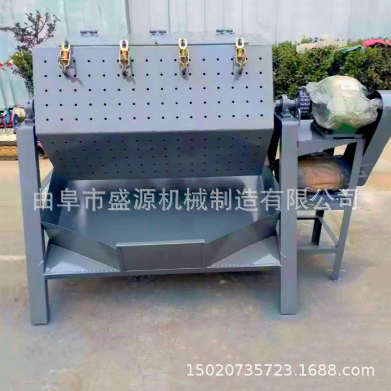 Hexagonal Drum Grinder for Hardware and Metal Rust Removal, Burr Removal, Industrial Electric Polishing Machine, Drum Polishing
