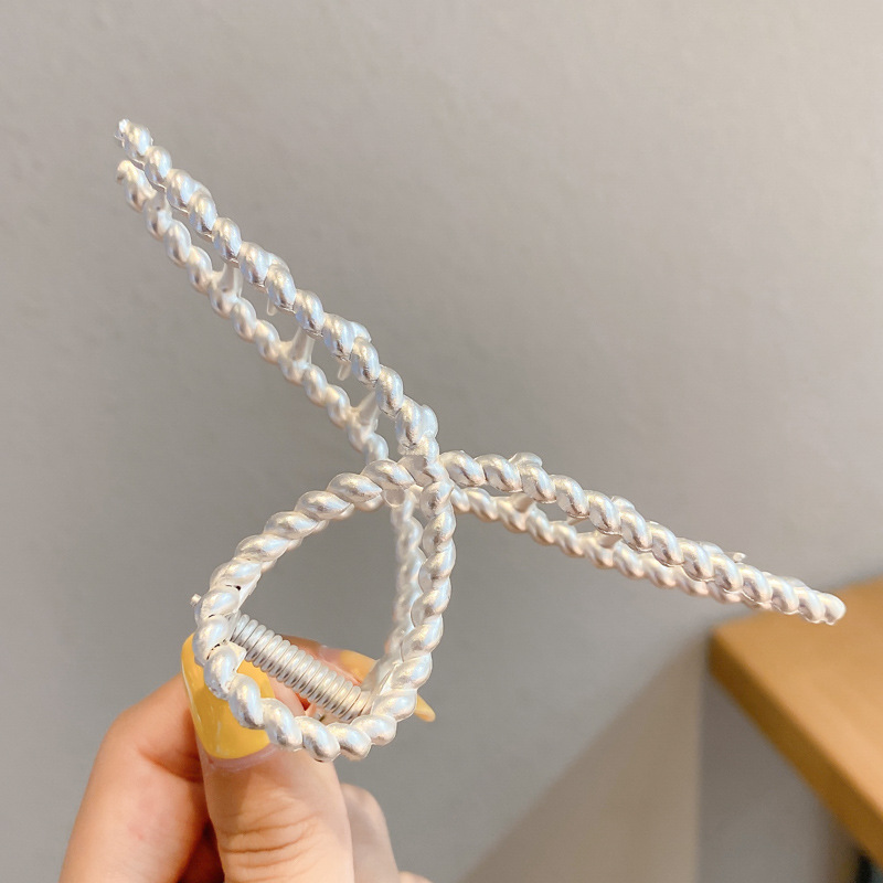 Accesorios para el cabello de Corea del Sur horquilla de acrílico de las mujeres de nuevo cuchara simple grande updo clip de pelo tocado