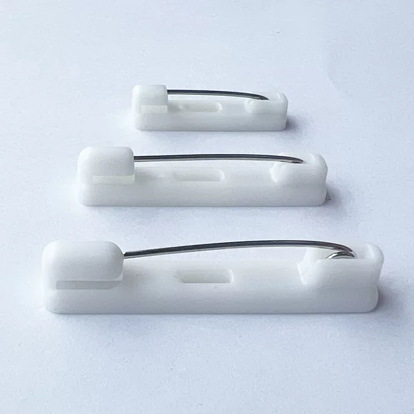 Plastic Pins, Aluminum Alloy Name Tags, Badges, Security Adhesive-Backed Accessories, Direct Sales, Small Size
