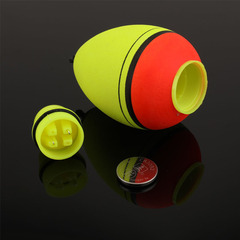 EVA two-color photoelectronic float, silver carp and bighead carp float, sea fishing, night fishing, eye-catching large buoyancy, rock fishing float, long-distance casting float, big belly float