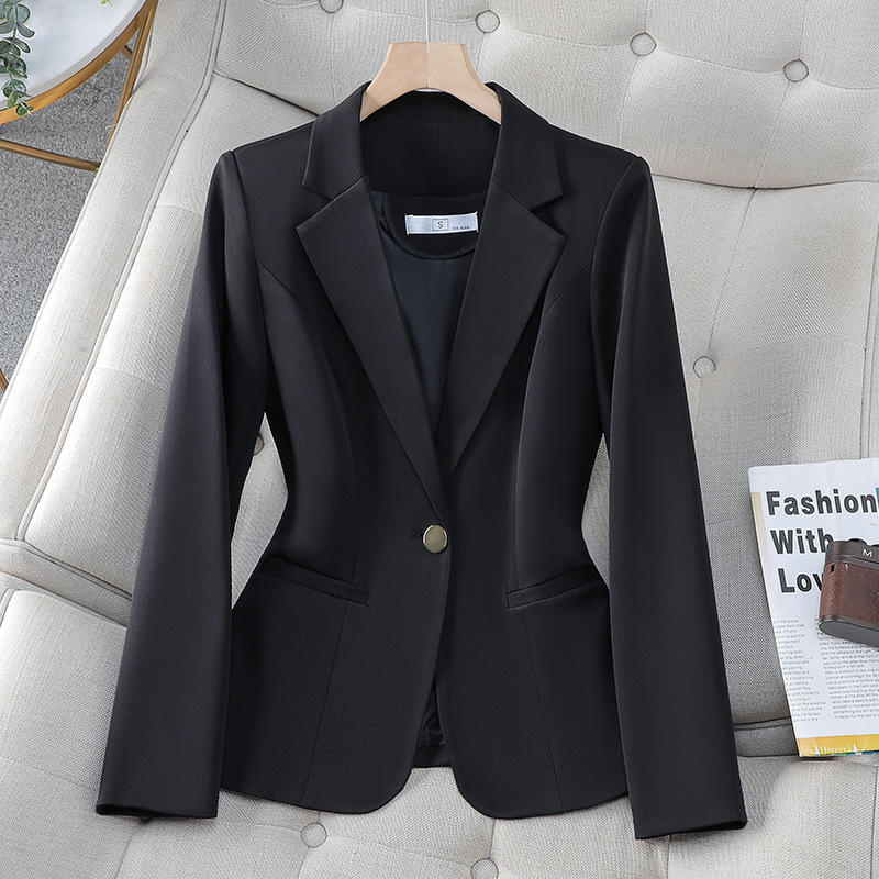 Green casual small suit jacket for women 2023 Autumn New Korean style fashionable short suit this year