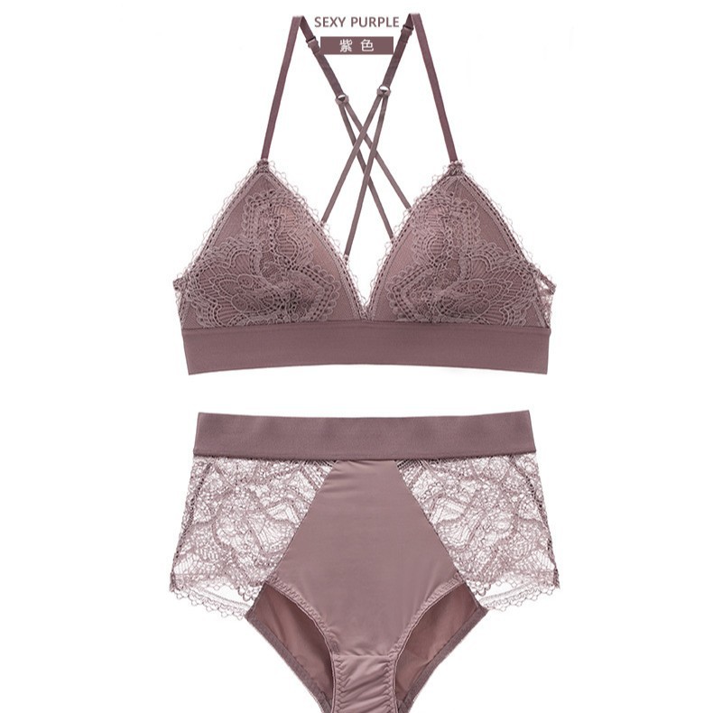 Supporting sexy lace set