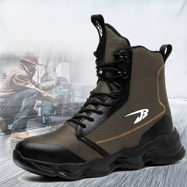 Labor Protection Shoes for Men, Anti-Smash, Anti-Puncture Work Shoes, Non-Slip, Wear-Resistant, Lightweight, Comfortable, Cross-Border Export Protective Shoes for Men