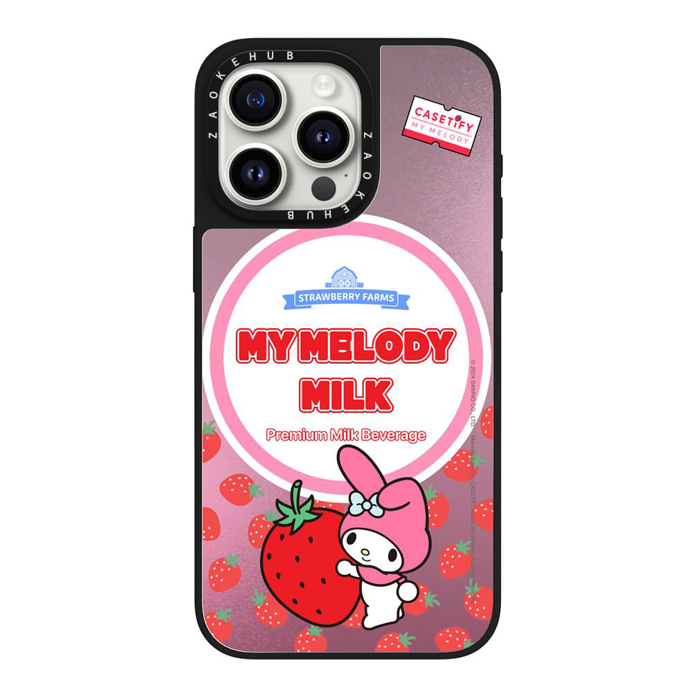 산리오 마이멜로디 거울 자석 아이폰 케이스 iPhone 16 Pro Max 15 14 하드 케이스