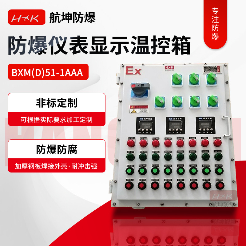 防爆箱触摸屏操作配电柜控制电源检修接线箱防爆仪表显示温控箱