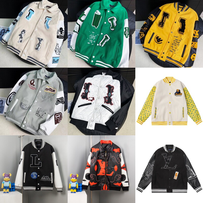High-Quality Cross-Border L-Shaped Bugs Bunny Towel Embroidery Baseball Jacket for Men and Women