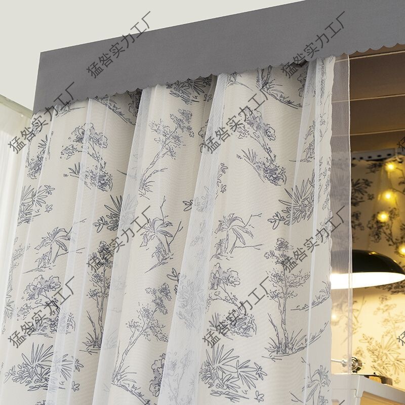 Thickened Blackout Fabric Bed Curtain for College Dormitory, Upper Bunk for Boys, Lower Bunk for Girls, Bed Curtain, Partition Curtain