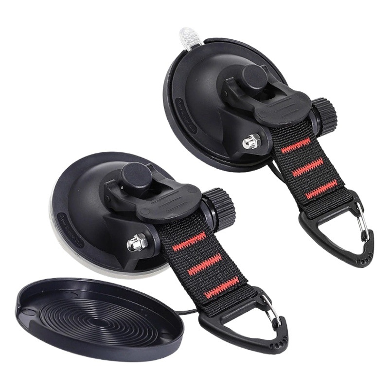 Camping Car Side Tent Suction Cup Camping Canopy Hook No-Drill Heavy-Duty Car Mount Dome Canopy