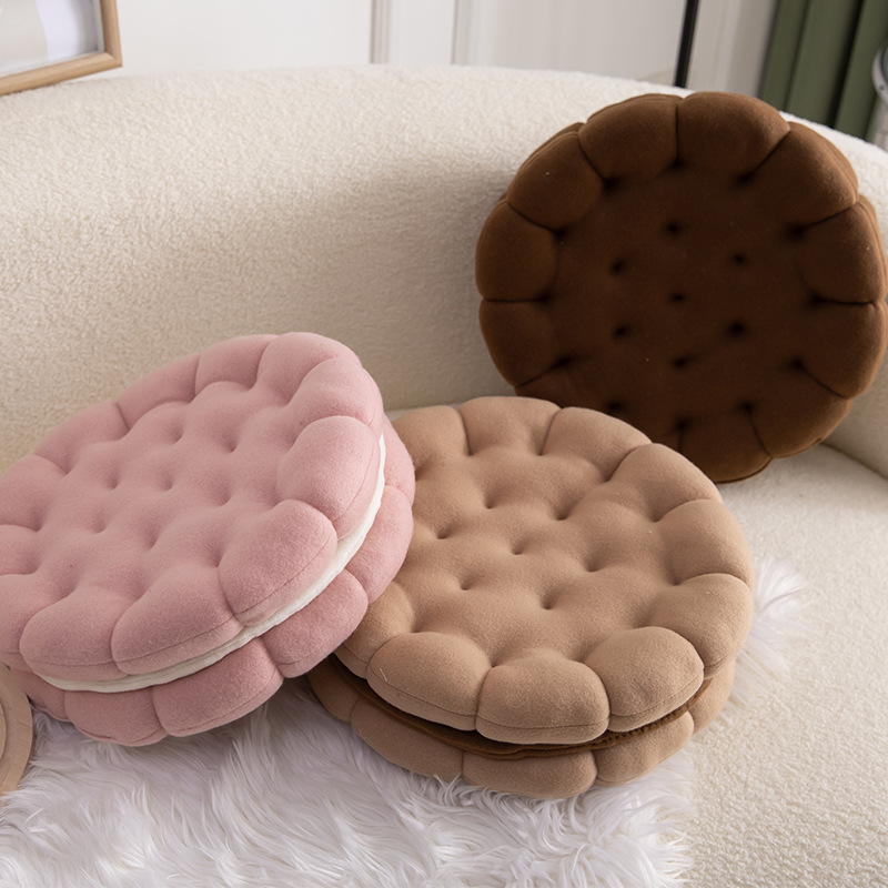 Creative Pillow Simulation Sandwich Biscuit Plush Pillow Shape Cute Thickened Nap Pillow Home Sofa Back Cushion