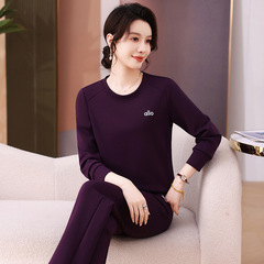休闲运动服套装女士秋季2025新款春秋中年妈妈时尚洋气减龄两件套