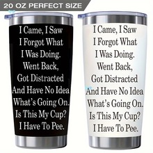 1 Pc, Coffee Cup, Travel Cup, 20oz Vacuum Cup With Cover,