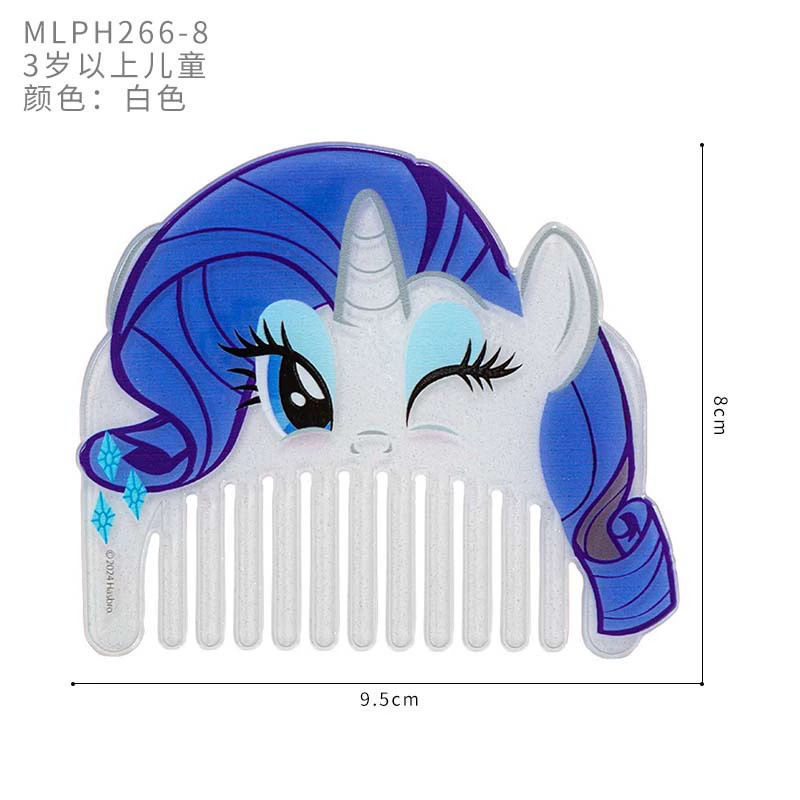 Акриловая ручная расческа (My Little Pony) мультяшная принцесса дизайн, портативная, 6 цветов