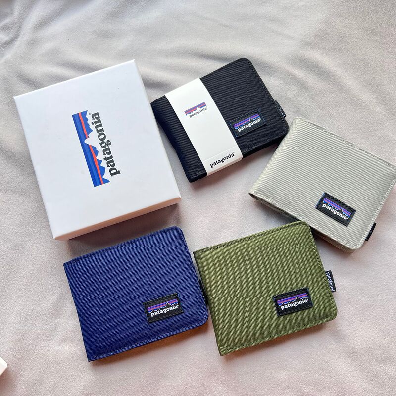 Patagonia Short Canvas Wallet Multi-color Casual Unisex Handheld Wallet Card Holder Gift Box Set Patagonia Short Canvas Wallet Multi-color Casual Unisex Handheld Wallet Card Holder Gift Box Set