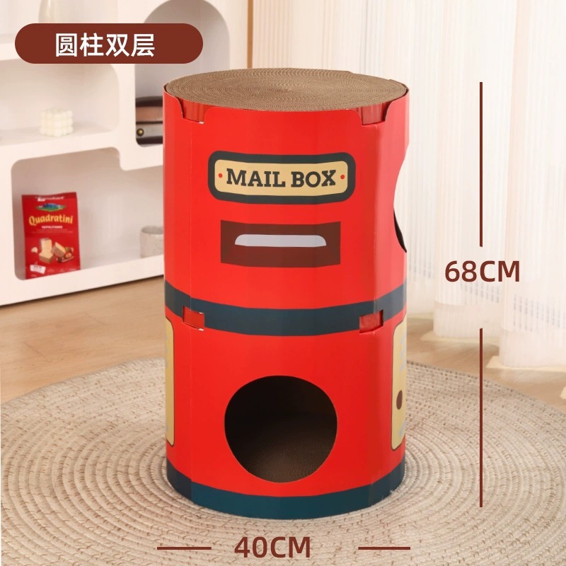 Gato arena gato tablero del rasguño integrado gato garra tablero resistente al desgaste no-chip etiqueta de la pared vertical cartón corrugado papel gato casa molienda garra