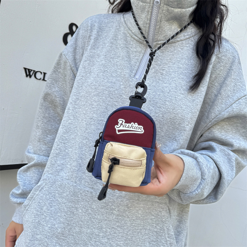 Nueva mini bolsa de cuello para niños y niñas, estilo coreano, moderna y linda, monedero infantil, 2025, comercio exterior