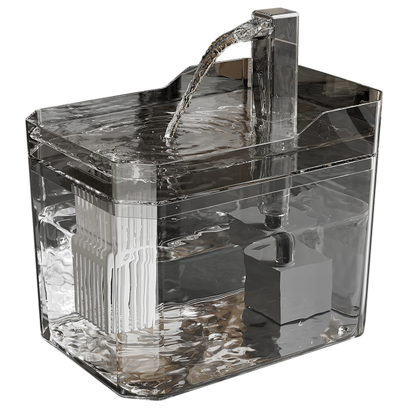 고양이 그릇 애완 동물 그릇 자동 플라스틱 이중 그릇 고양이 애완 동물 대용량 고양이 먹이 분지 흐르는 물 디스펜서 피더