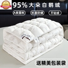 5A类羽绒被95大朵白鹅绒冬被五星酒店羽绒春秋被芯夏被礼品被批发