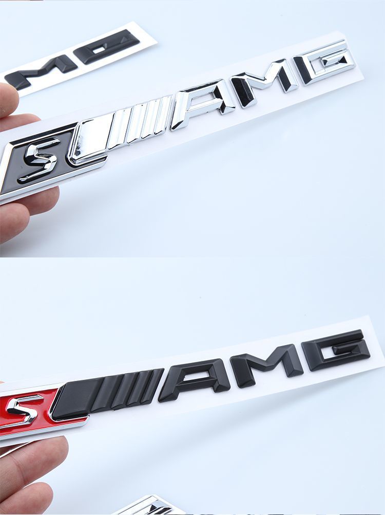 Mercedes-Benz AMG C-Class E-Class S-Class rear emblem CLA GLA GLC GLE modified car sticker lettering trunk lid badge