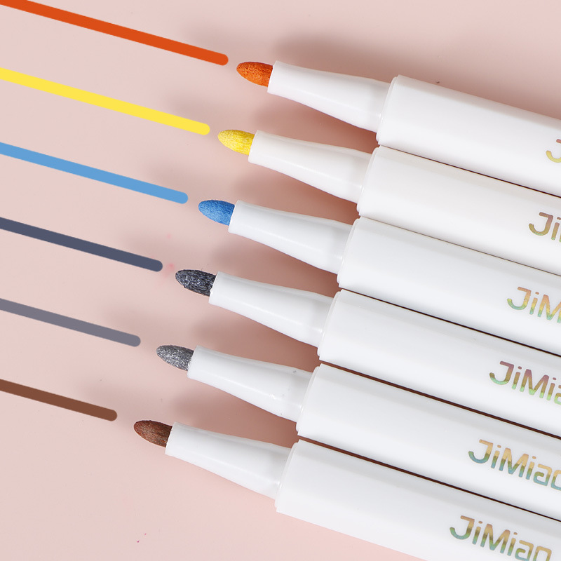 Nueva tiza de agua transfronteriza cuenta de mano pintada graffiti tarjeta de felicitación de bricolaje manicura base de algodón a base de agua varilla delgada marcador de polvo de agua