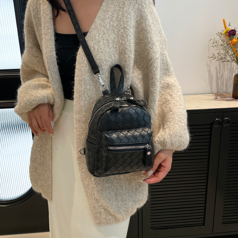 Mochila coreana de mujer simple color sólido estilo bolso de hombro rango 2025 nuevo comercio exterior mini mochila para mujeres