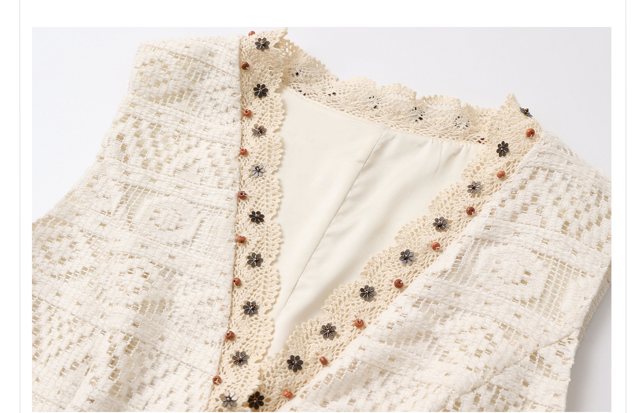 Bộ vest quần dài nữ cổ chữ V khoét lỗ phong cách retro cao cấp mùa hè 2026 — Quần dài, Vest [có dây ruy băng] chi tiết 26
