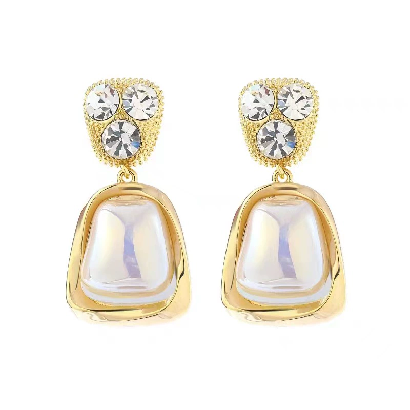 Серьги из жемчуга, модная high quality серебряная игла, коллекция 2023, стиль лёгкой роскоши
