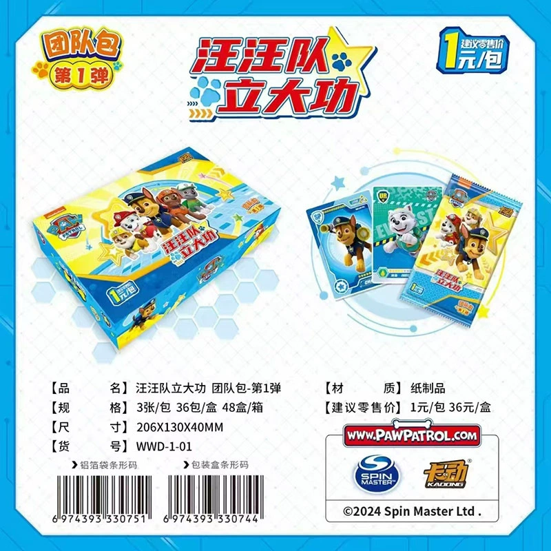 Карточка команды Genuine Wangwang Team Leading Great Merit Card Team Pack First Bullet 1 Юань Пакет Aqi Maomao SP Коллекционная карта