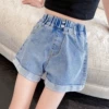 Simple rolled edge shorts (one buckle)