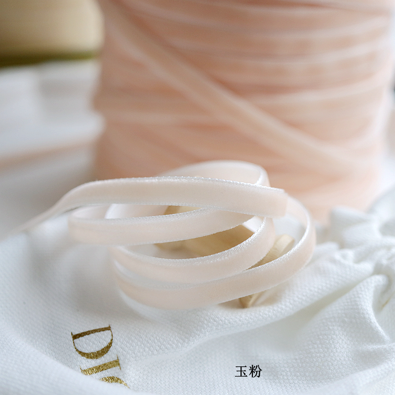 1cm/0,6 cm cinta de terciopelo de color cinta de cisne cinta de bricolaje material hecho a mano cinta cinta cinta decorativa